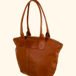 Furla brown leather shoulder bag